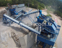 stationary stone crushing plant