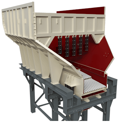 vibrating rock feeder